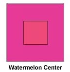 EXAMPLE SHOWING THE EFFECT OF COMBINING PINK WITH WATERMELON