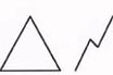 TRIANGLE FORM  AND LIGHTENING ARROWLIKE SPRING LINE