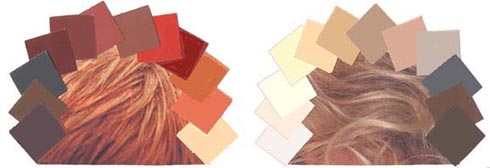 PICTURE OF HOW MANY COLORS MATCH OR SUBSTITUTE FOR HAIR COLOR REPEATS