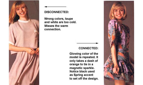 PHOTO OF DISCONNECTED AND CONNECTED COLOR COMBINATIONS