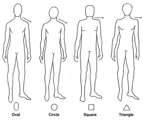 THE FOUR BASIC MEN BODY SHAPES