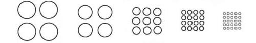 KEYSIZE COMPARISON OF "DOTS"