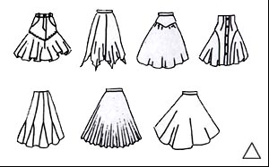 TRIANGLE FLARED SKIRT LINES