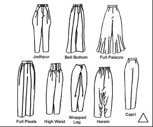 TRIANGLE PANT LINES