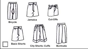 SQUARE SHORTS LINES