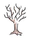 DRAWING OF WINTER TREE